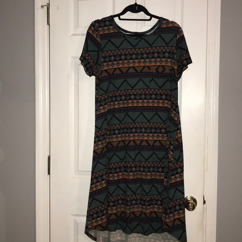 Lularoe Aztec design Carlie legging material